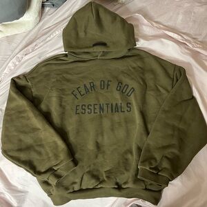 Essentials Olive Green Hoodie (Fear of God)